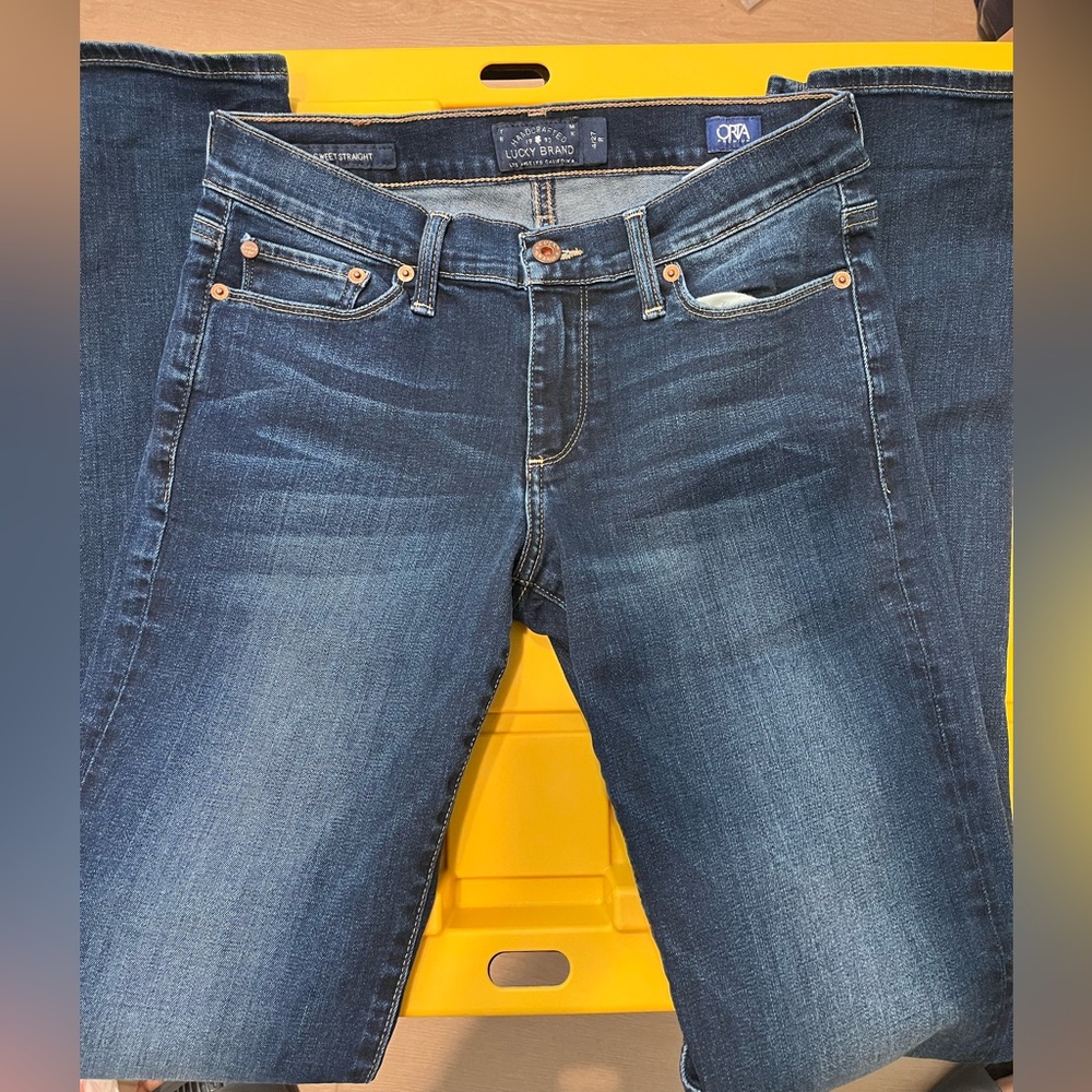 Lucky Brand Women's Straight Leg Blue Jeans